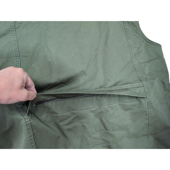 RedHead Utility Vest Mens 2XL Green Fleece Lined Hunting Camping Outdoor Travel - Picture 6 of 11